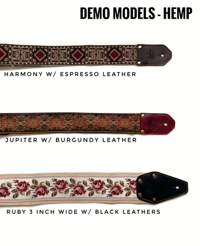 Guitar Straps - Demo Models (Previously mounted on guitar)